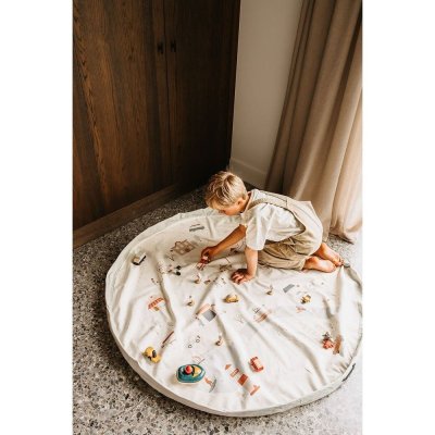 Grand sac à jouet / tapis de jeu 2 en 1 - city
