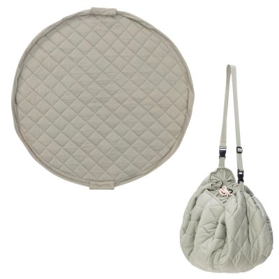 Sac à jouets / tapis d'éveil 2 en 1 en coton bio - meadow green