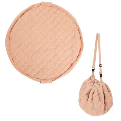 Sac à jouets / tapis d'éveil 2 en 1 noomad soft fleuri