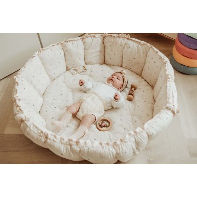 Tapis de jeu / nid de bébé 2 en 1 organic bloom moon