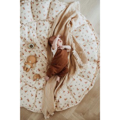 Tapis de jeu / nid de bébé 2 en 1 organic bloom rabbit