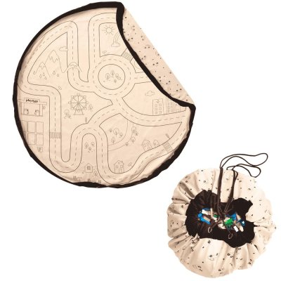 Grand sac à jouet / tapis de jeu 2 en 1 - ecry. black