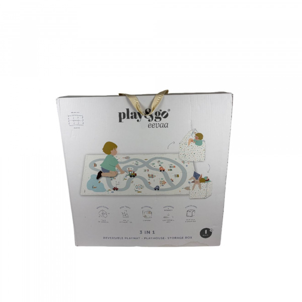 Les imparfaits - tapis de jeu réversible 2 en 1 eevaa village terrazzo Play & go