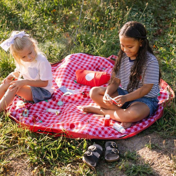 Tapis de jeu outdoor et sac à jouets pic nic 140 cm Play & go