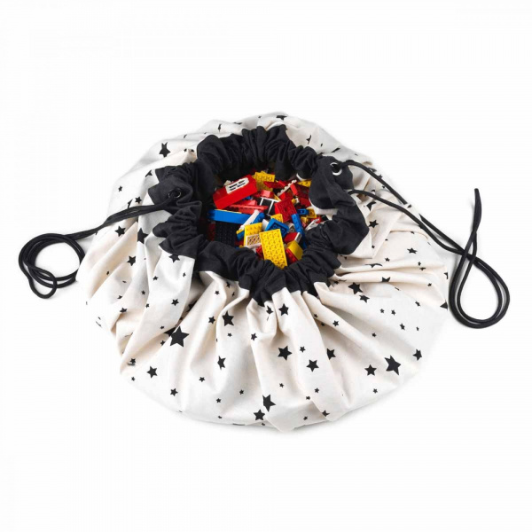 Grand sac à jouets / tapis de jeu 2 en 1 carte du monde Play & go