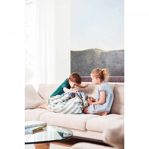 Grand sac à jouets / tapis de jeu 2 en 1 stripes green Play & go