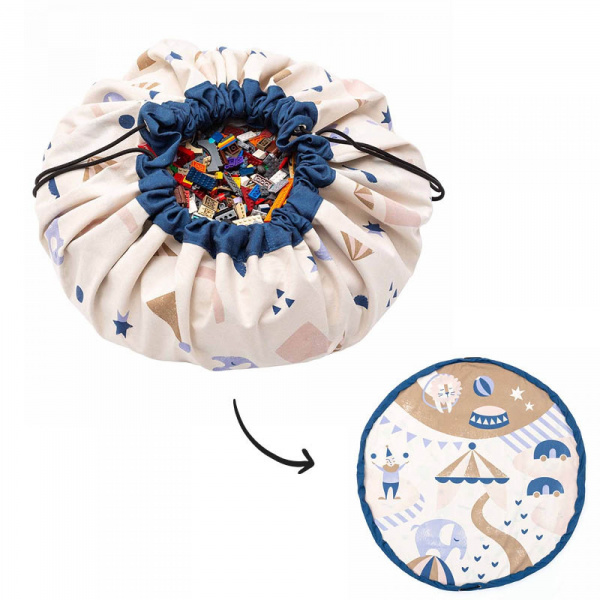 Grand sac à jouets / tapis de jeu 2 en 1 circus Play & go