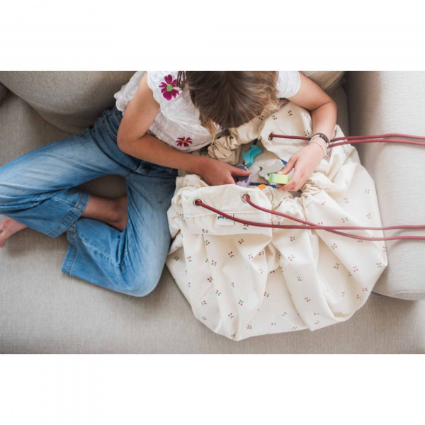 Grand sac à jouets / tapis de jeu 2 en 1 carte du monde Play & go