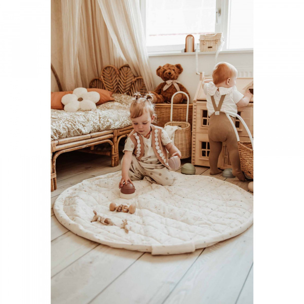 Sac à jouets / tapis d'éveil 2 en 1 en coton bio moon Play & go