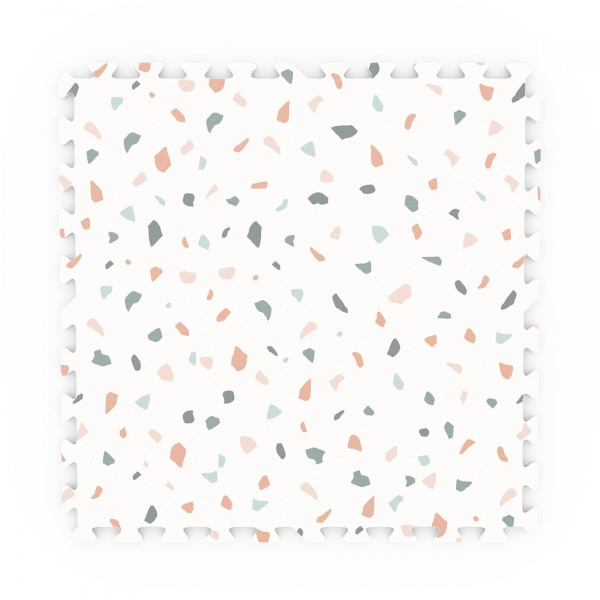 Tapis de jeu réversible 2 en 1 eevaa alphabet terrazzo Play & go