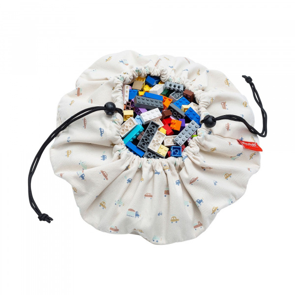 Petit sac à jouets / tapis de jeu 2 en 1 cars Play & go