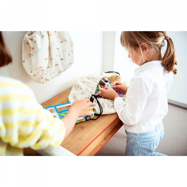 Petit sac à jouets / tapis de jeu 2 en 1 cars Play & go