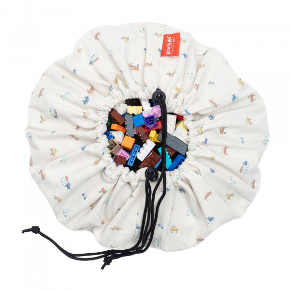 Petit sac à jouets / tapis de jeu 2 en 1 cars Play & go