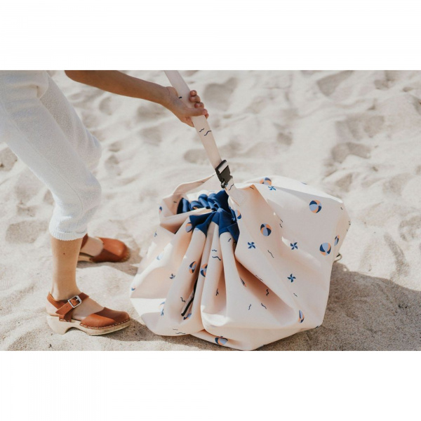 Grand sac à jouets d'extérieur / tapis de jeu 2 en 1 balloon Play & go