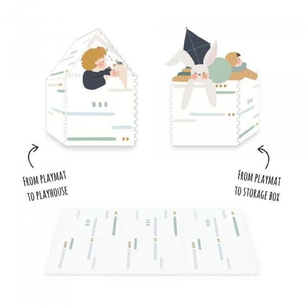 Tapis de jeu réversible 2 en 1 eevaa farm Play & go