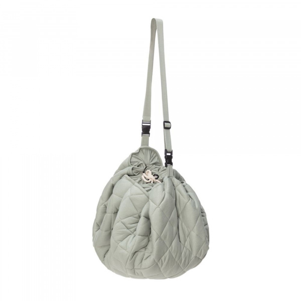 Sac à jouets / tapis d'éveil 2 en 1 en coton bio meadow green Play & go