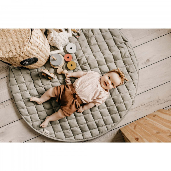 Sac à jouets / tapis d'éveil 2 en 1 en coton bio meadow green Play & go