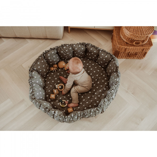 Tapis de jeu bébé 3 en 1 organic bloom bird Play & go