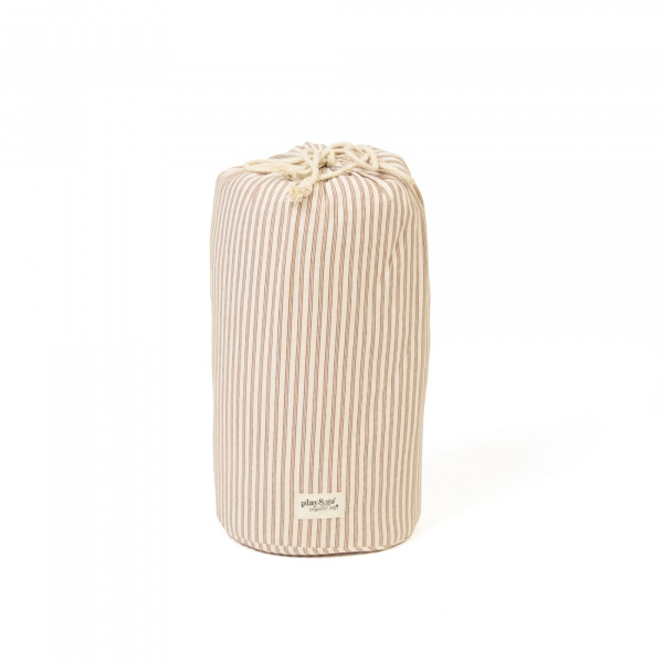 Sac à jouets / tapis d'éveil 2 en 1 en coton bio soft brown stripes Play & go