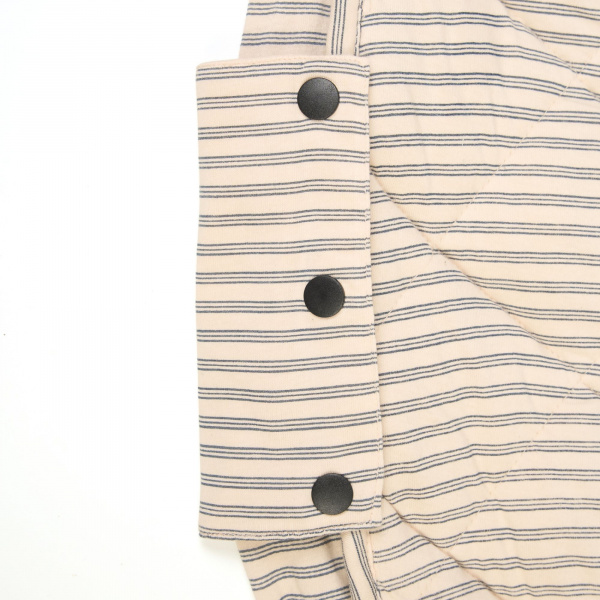 Sac à jouets / tapis d'éveil 2 en 1 en coton bio soft blue stripes Play & go