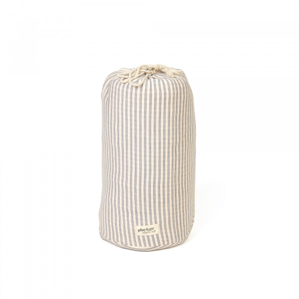 Sac à jouets / tapis d'éveil 2 en 1 en coton bio soft blue stripes Play & go