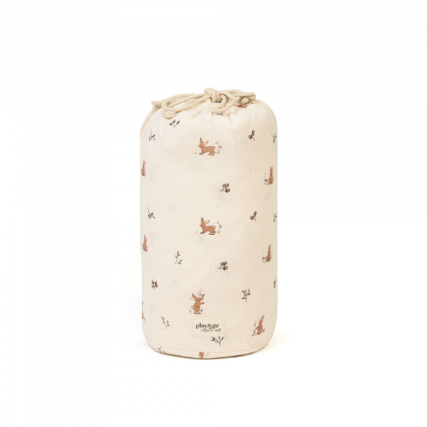 Sac à jouets / tapis d'éveil 2 en 1 en coton bio soft rabbit Play & go