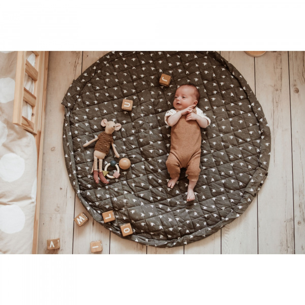 Sac à jouets / tapis d'éveil 2 en 1 en coton bio soft birds Play & go