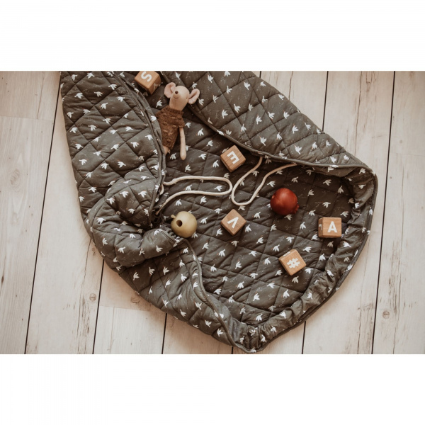 Sac à jouets / tapis d'éveil 2 en 1 en coton bio soft birds Play & go