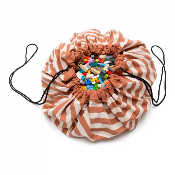 Grand sac à jouets / tapis de jeu 2 en 1 carte du monde Play & go