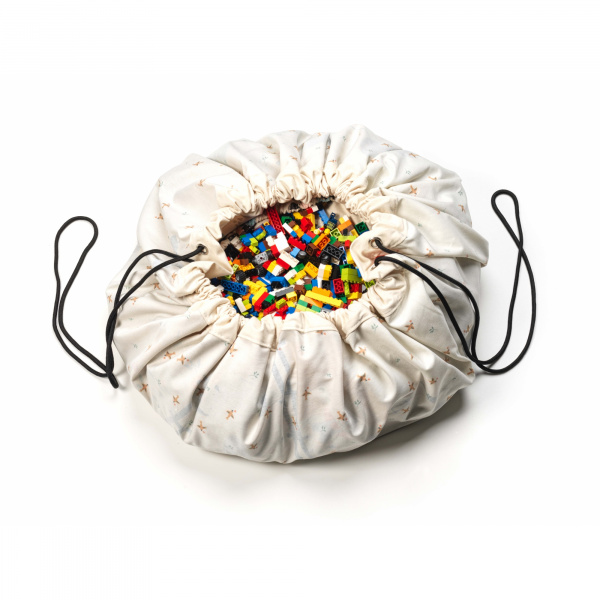 Grand sac à jouets / tapis de jeu 2 en 1 ferme Play & go