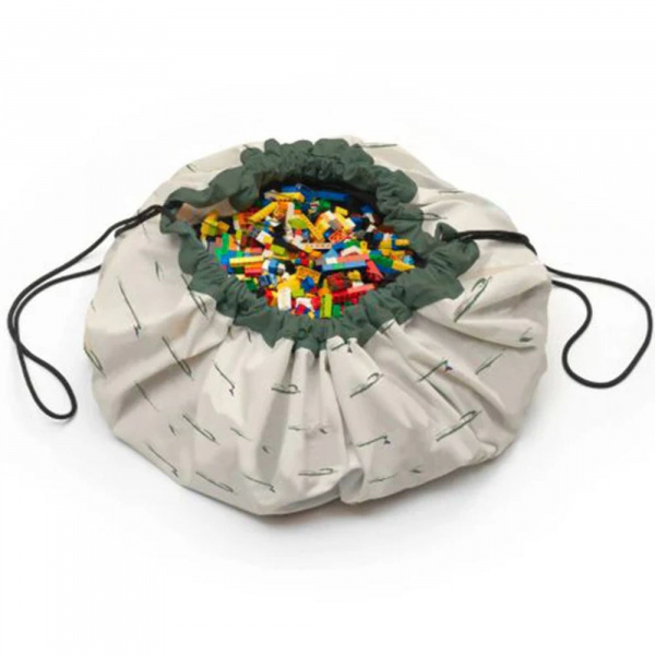 Grand sac à jouet / tapis de jeu 2 en 1 - crocodile Play & go