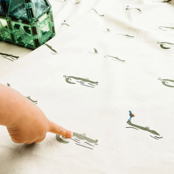 Grand sac à jouet / tapis de jeu 2 en 1 - crocodile Play & go