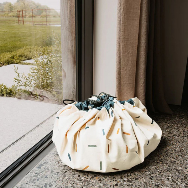 Grand sac à jouet / tapis de jeu 2 en 1 - confetti Play & go