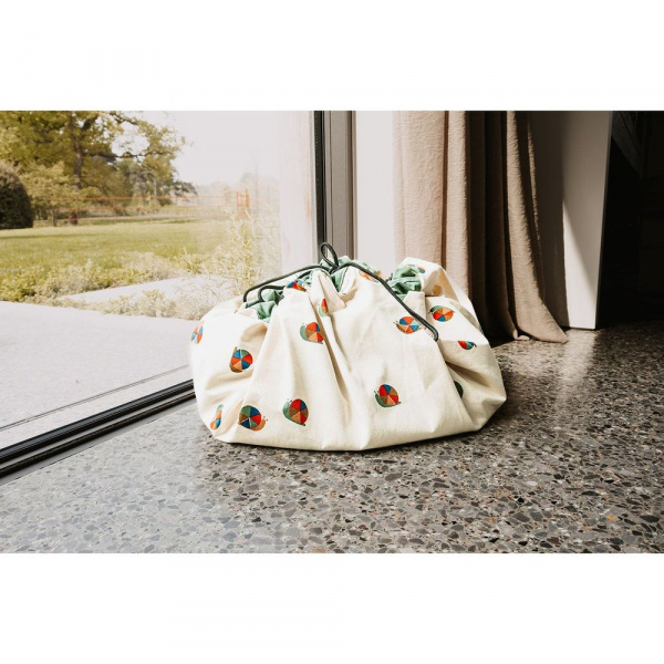 Grand sac à jouet / tapis de jeu 2 en 1 - snail Play & go