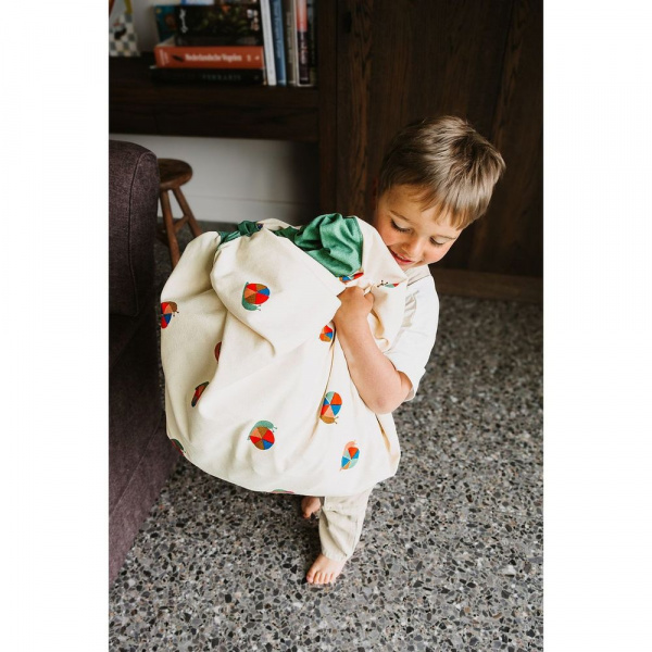 Grand sac à jouet / tapis de jeu 2 en 1 - snail Play & go