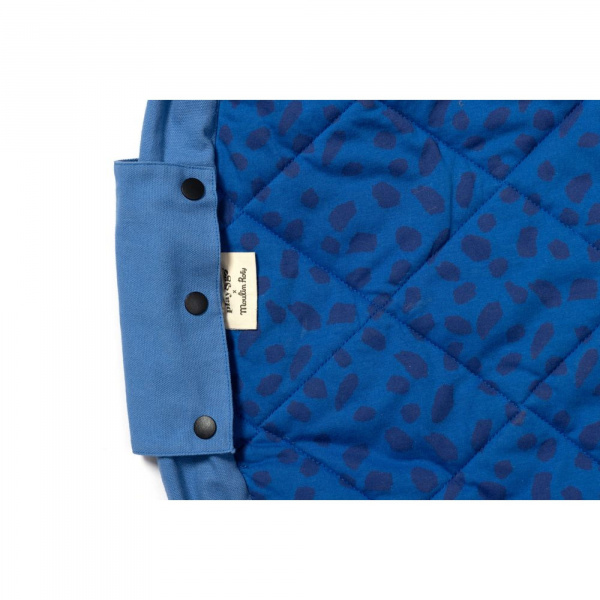 Sac à jouets / tapis d'éveil 2 en 1 en coton bio soft blue stripes Play & go