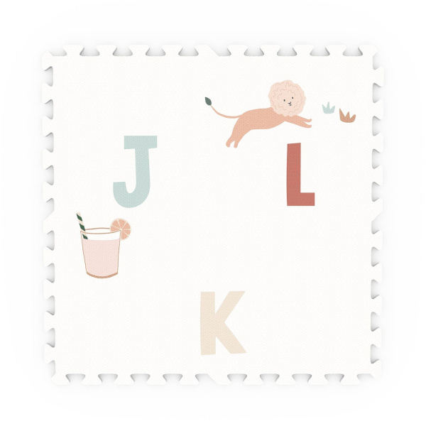 Tapis de jeu réversible 2 en 1 eevaa alphabet Play & go