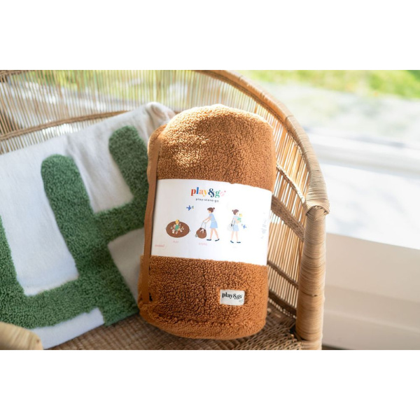 Sac à jouets / tapis d'éveil 2 en 1 noomad soft teddy marron Play & go