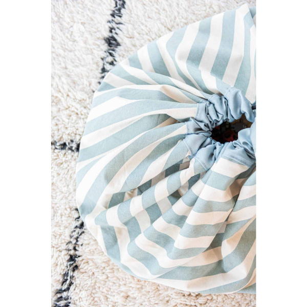 Grand sac à jouets / tapis de jeu 2 en 1 stripes green Play & go