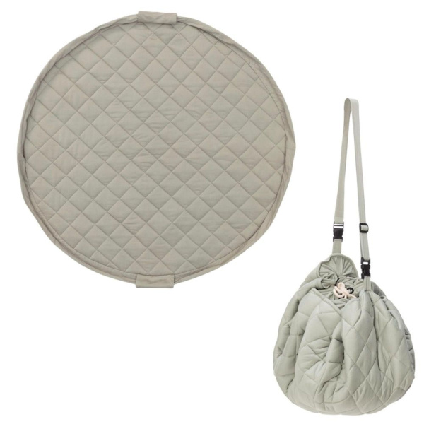 Sac à jouets / tapis d'éveil 2 en 1 en coton bio - meadow green Play & go