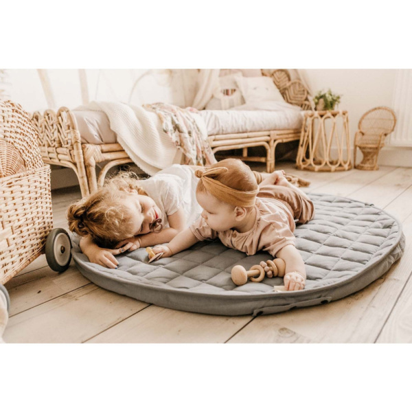 Sac à jouets / tapis d'éveil 2 en 1 en coton bio - meadow green Play & go