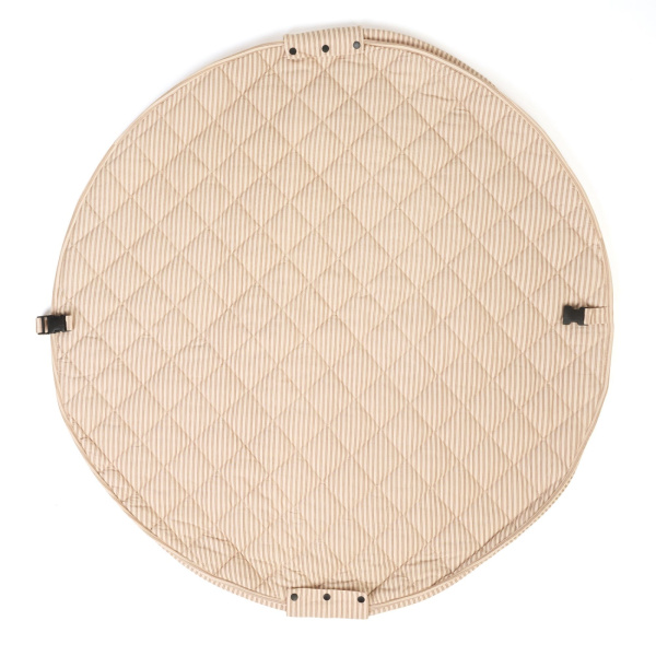 Sac à jouets / tapis d'éveil 2 en 1 noomad soft brown stripes Play & go