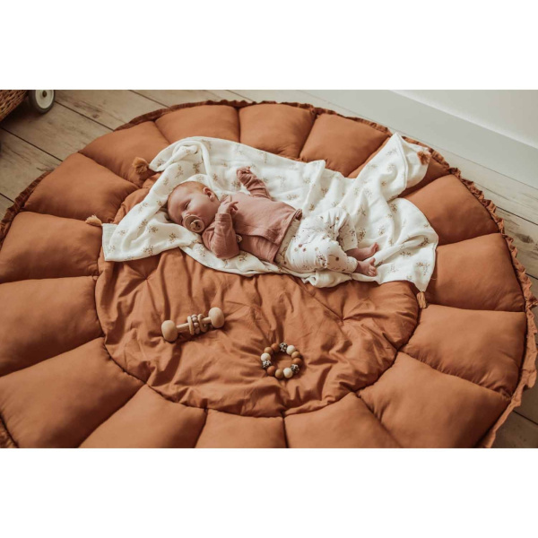 Tapis de jeu / nid de bébé 2 en 1 organic bloom tawny brown Play & go