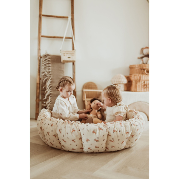 Tapis de jeu / nid de bébé 2 en 1 organic bloom rabbit Play & go