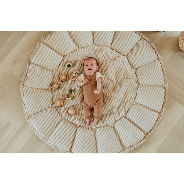 Tapis de jeu bébé 3 en 1 organic coco blue stripes Play & go
