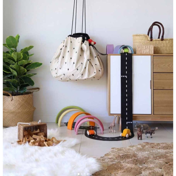 Grand sac à jouet / tapis de jeu 2 en 1 - roadmap Play & go
