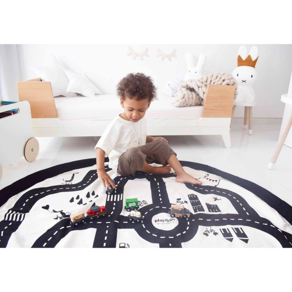 Grand sac à jouet / tapis de jeu 2 en 1 - roadmap Play & go