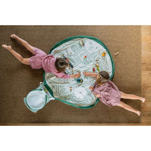 Panier de rangement + tapis de jeu - soo roadmap Play & go