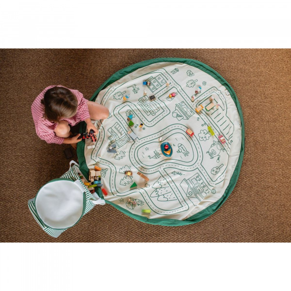 Panier de rangement + tapis de jeu - soo roadmap Play & go