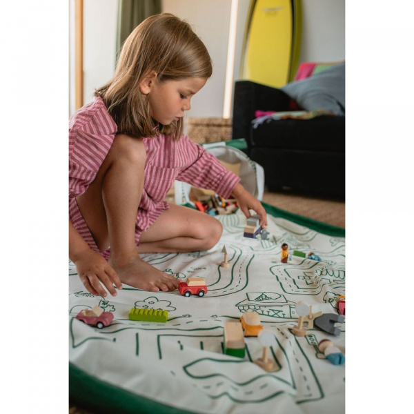 Panier de rangement + tapis de jeu - soo roadmap Play & go